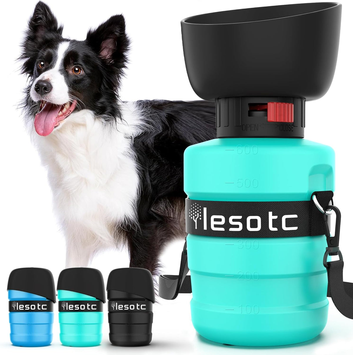 21oz Portable Dog Water Bottle Dispenser-3.5Gen